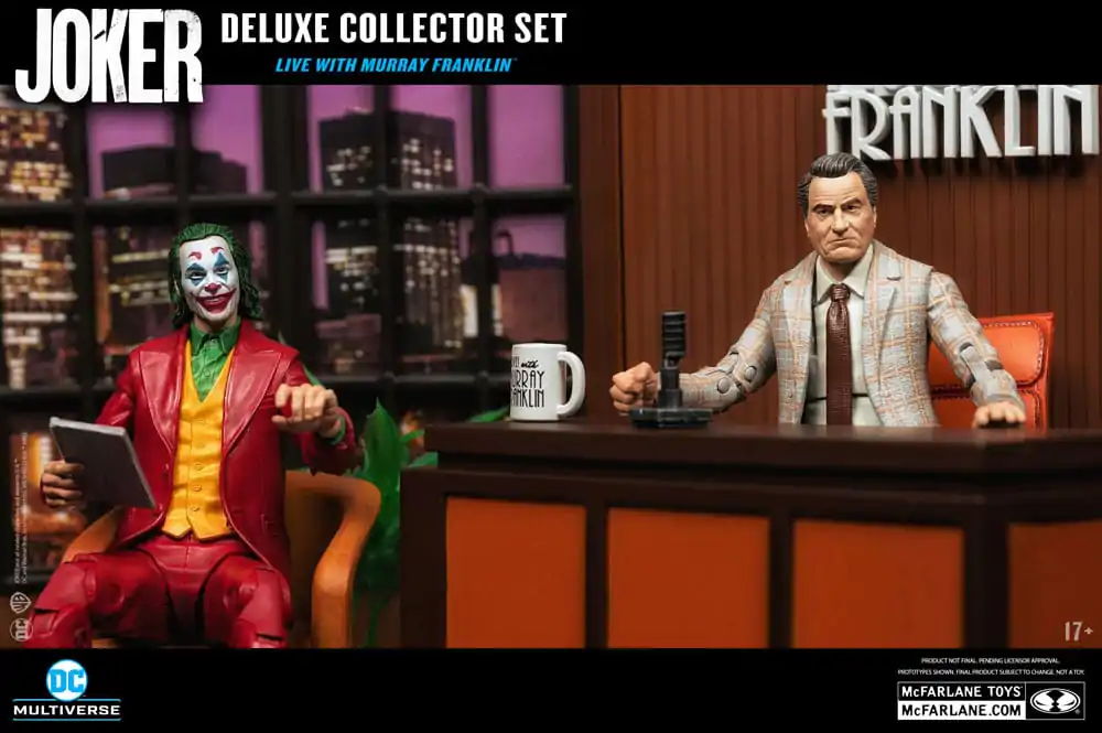 Joker DC Multiverse (Joker Movie) Deluxe Colllector Actionfigur The Joker (Live with Murray Franklin) Limited Edition 18 cm Produktfoto