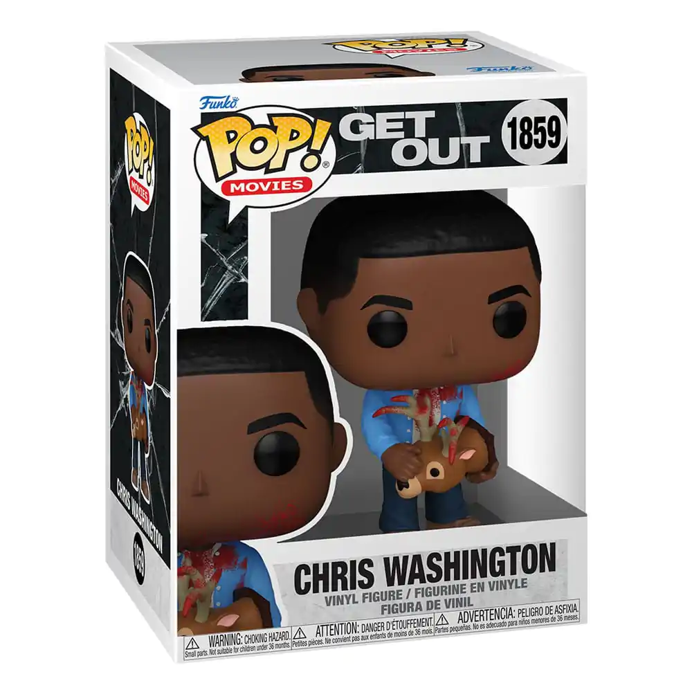 Jordan Peele Funko POP! Movies Vinyl Figur Get Out - Chris Washington w/Deer 9 cm termékfotó