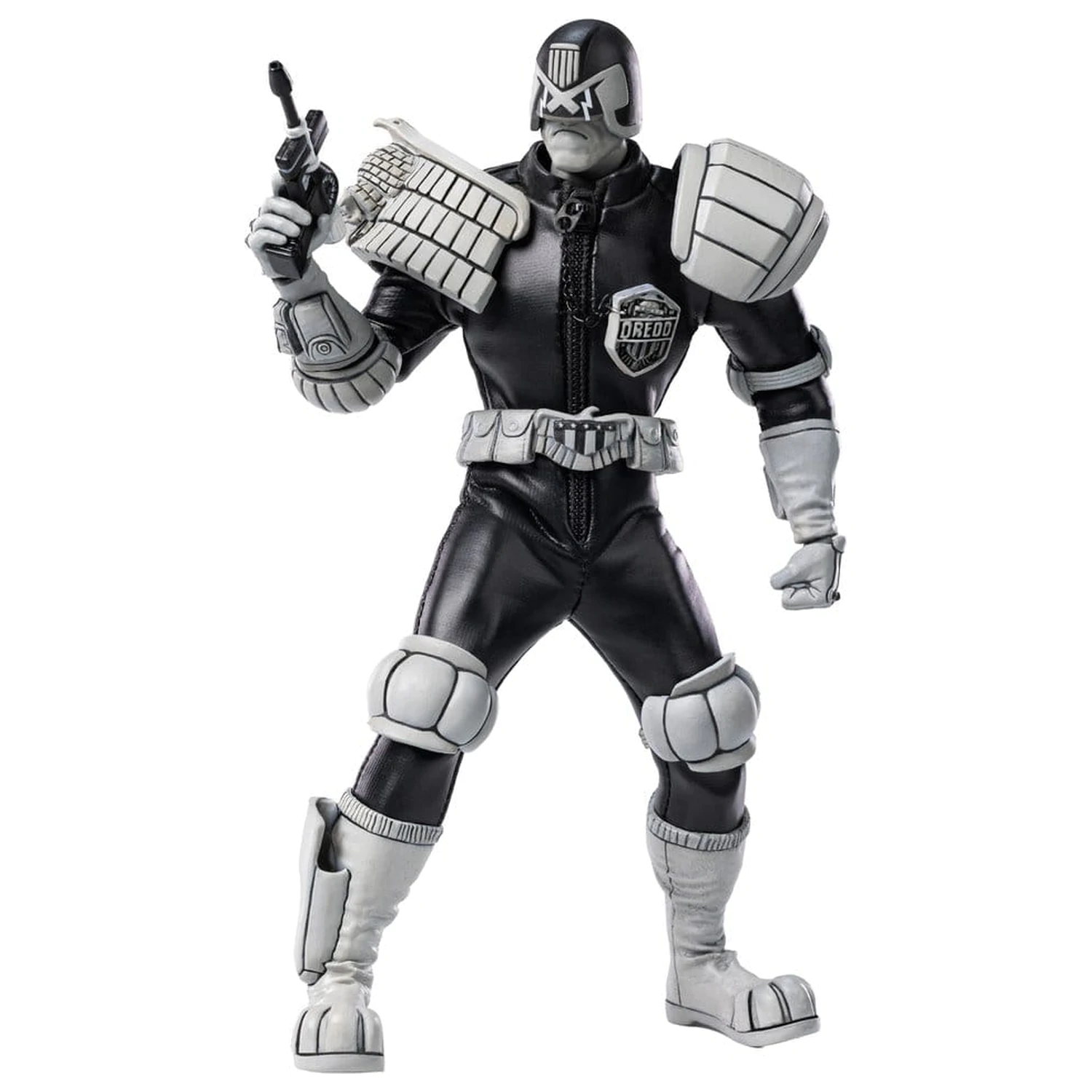 Judge Dredd Exquisite Super Action Figur 1/12 Judge Dredd Black & White Ver. 15 cm Produktfoto