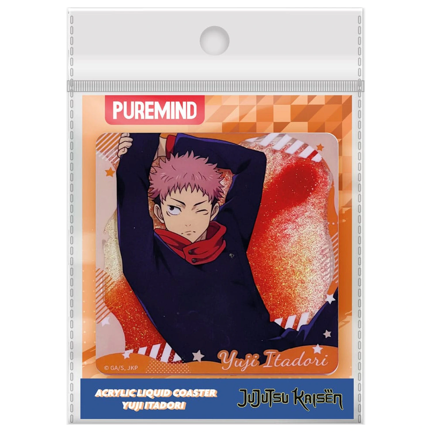 Jujutsu Kaisen Acryl Flüssig Untersetzer Itadori Produktfoto