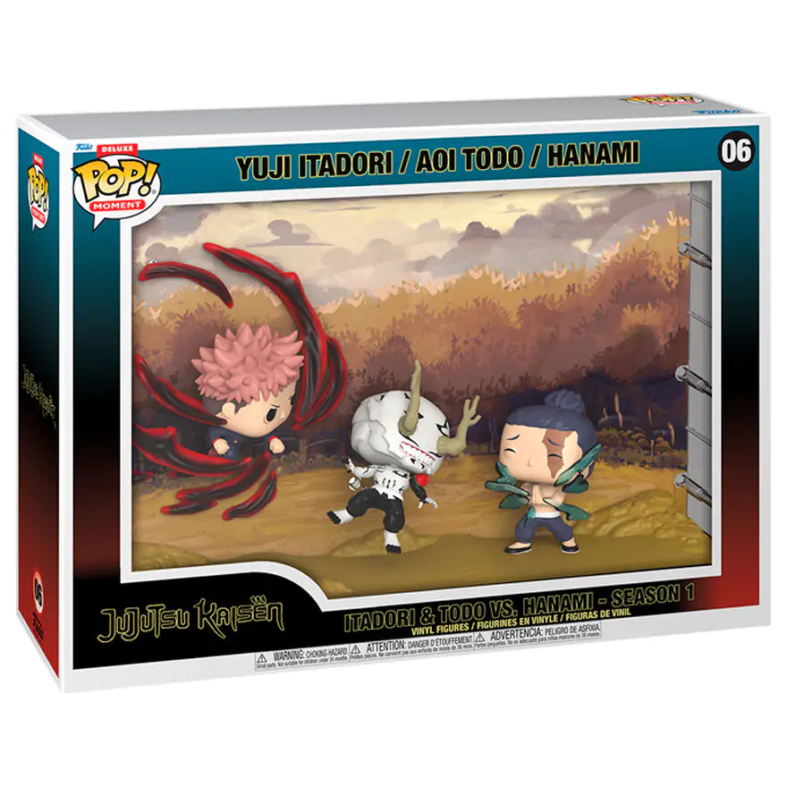 Jujutsu Kaisen Funko POP Moments Vinyl Figuren Itadori & Todo vs Hanami 9 cm termékfotó