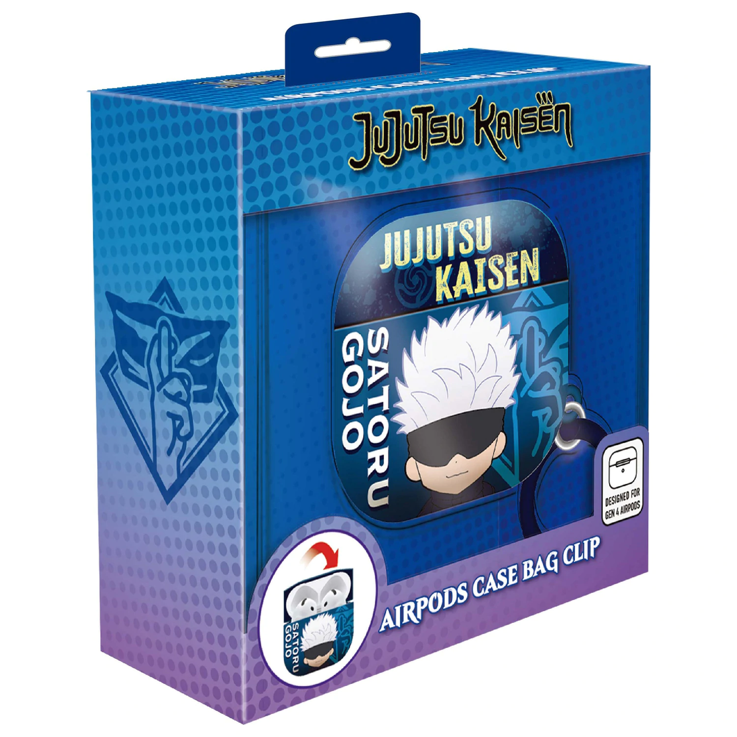 Jujutsu Kaisen Gojo 3D Foam AirPods Hülle Tasche Clip Produktfoto