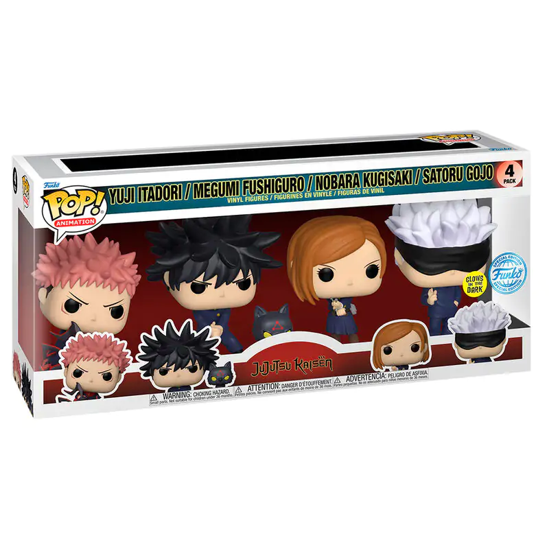 Jujutsu Kaisen POP! Animation Vinyl Figuren 4er-Pack S1 9 cm Produktfoto