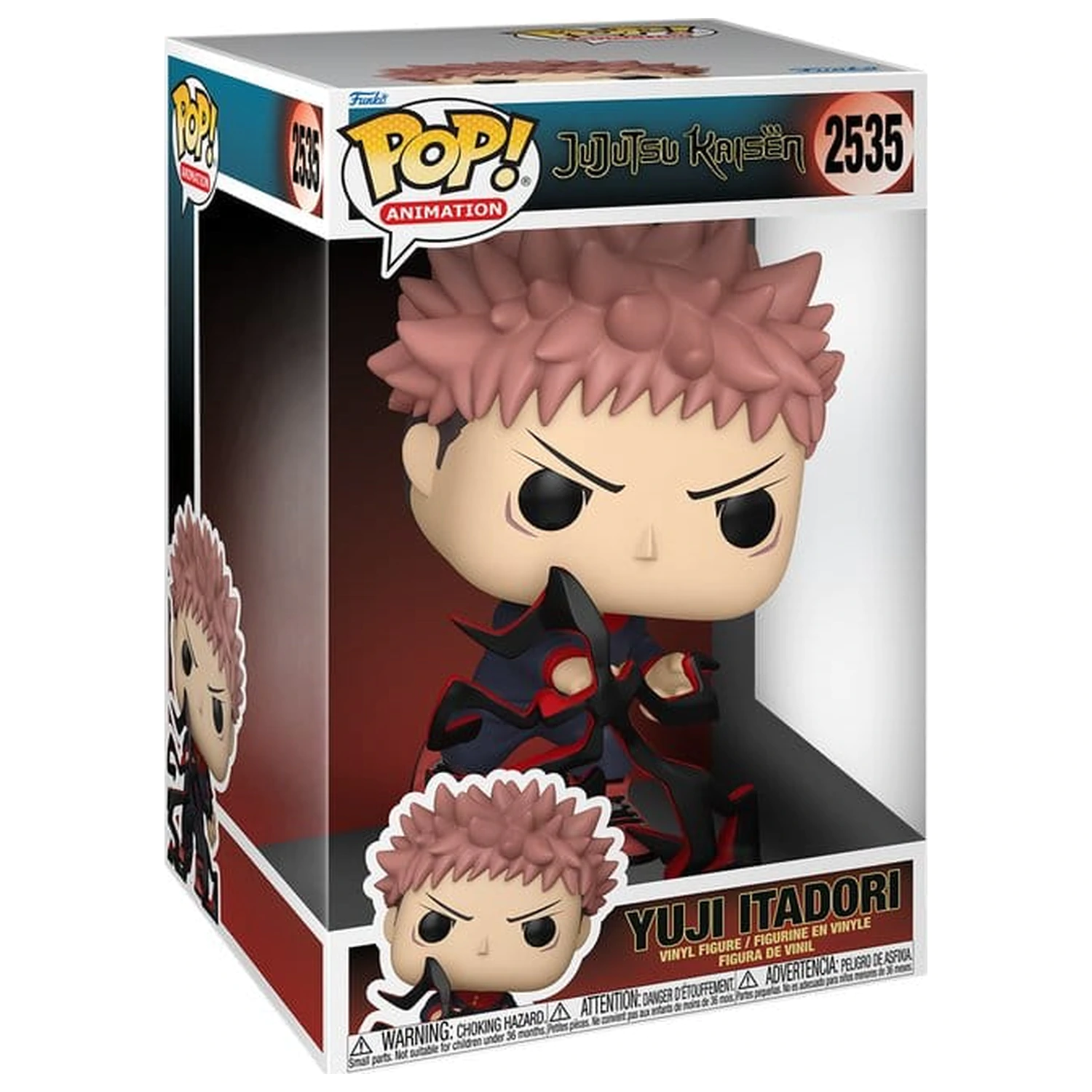 Jujutsu Kaisen Super Sized Jumbo Funko POP! Vinyl Figur Yuji Itadori 25 cm Produktfoto