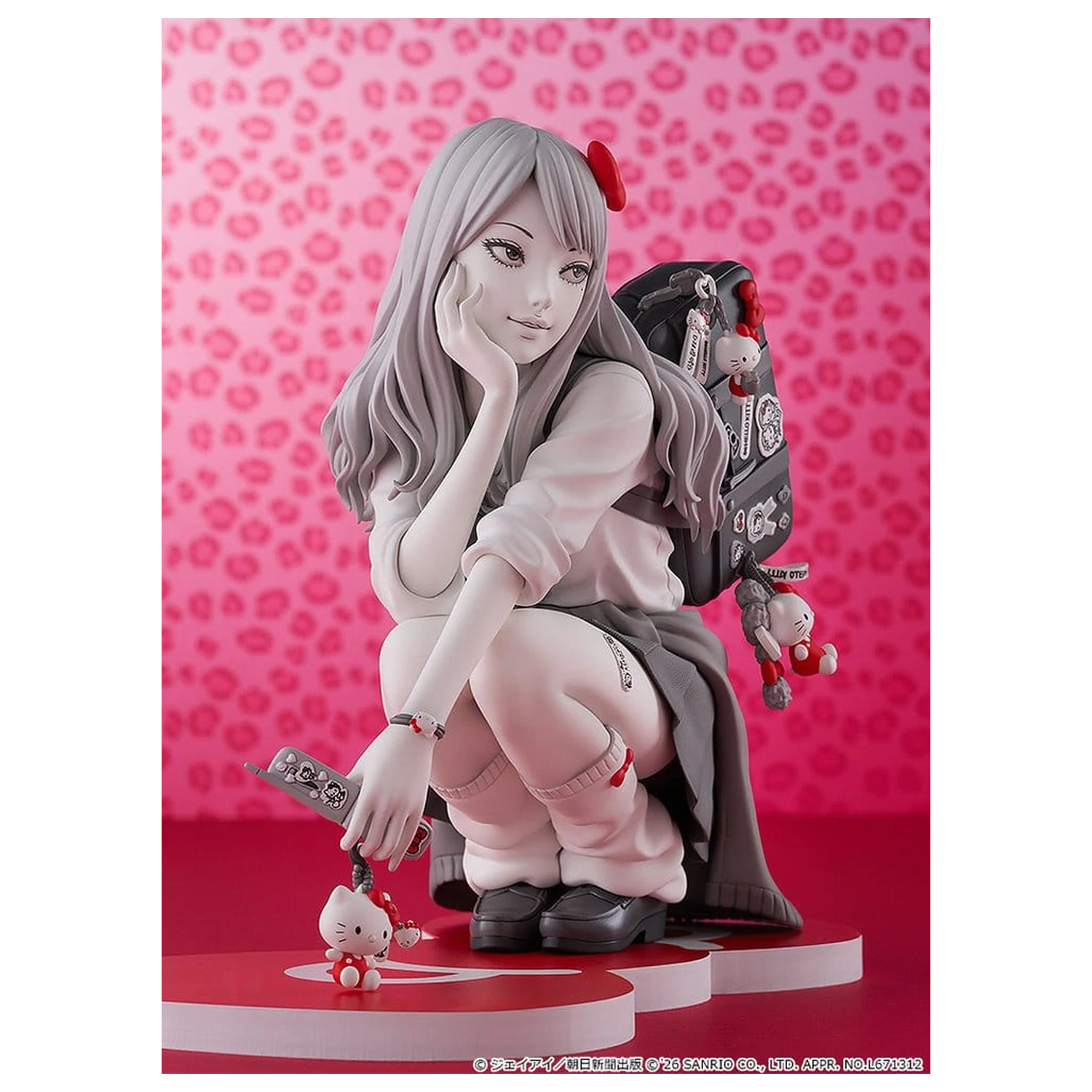 Junji Ito PVC Figur Gyaru Tomie x Hello Kitty 14 cm Produktfoto