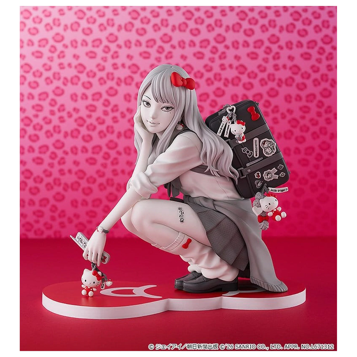 Junji Ito PVC Figur Gyaru Tomie x Hello Kitty 14 cm Produktfoto