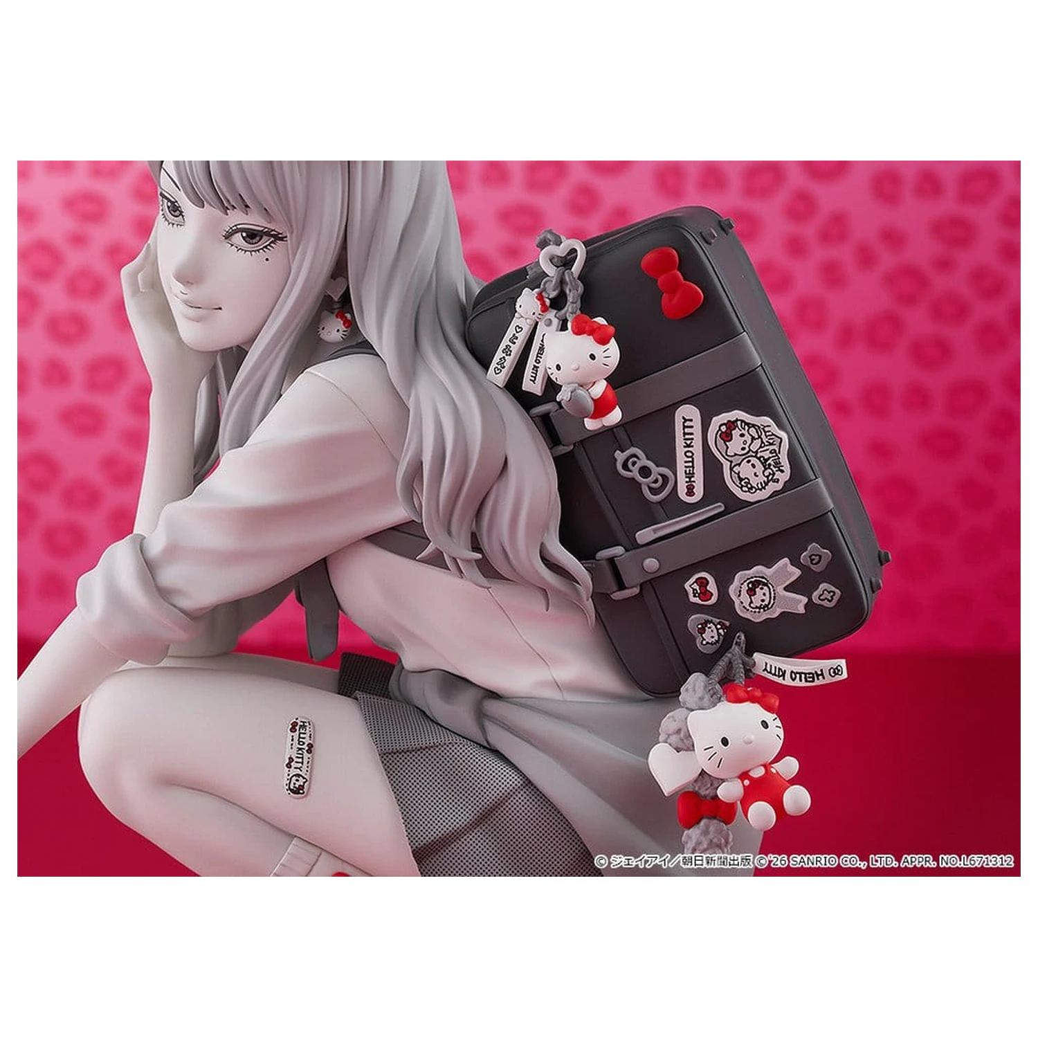 Junji Ito PVC Figur Gyaru Tomie x Hello Kitty 14 cm Produktfoto