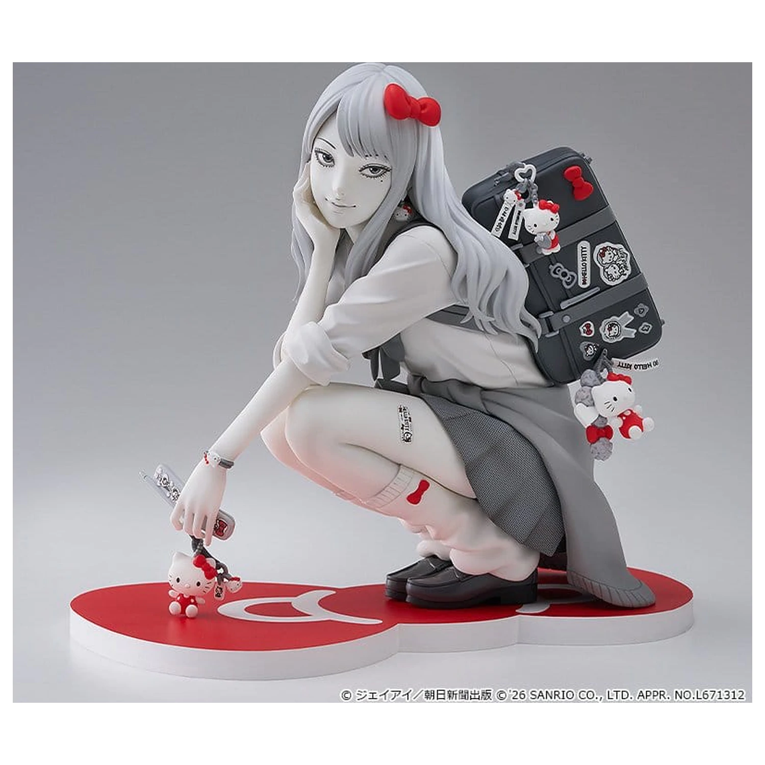 Junji Ito PVC Figur Gyaru Tomie x Hello Kitty 14 cm Produktfoto