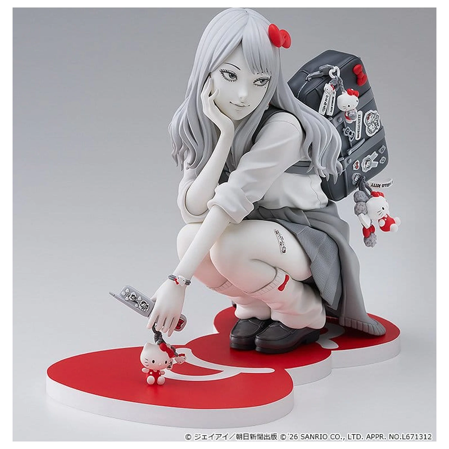 Junji Ito PVC Figur Gyaru Tomie x Hello Kitty 14 cm Produktfoto
