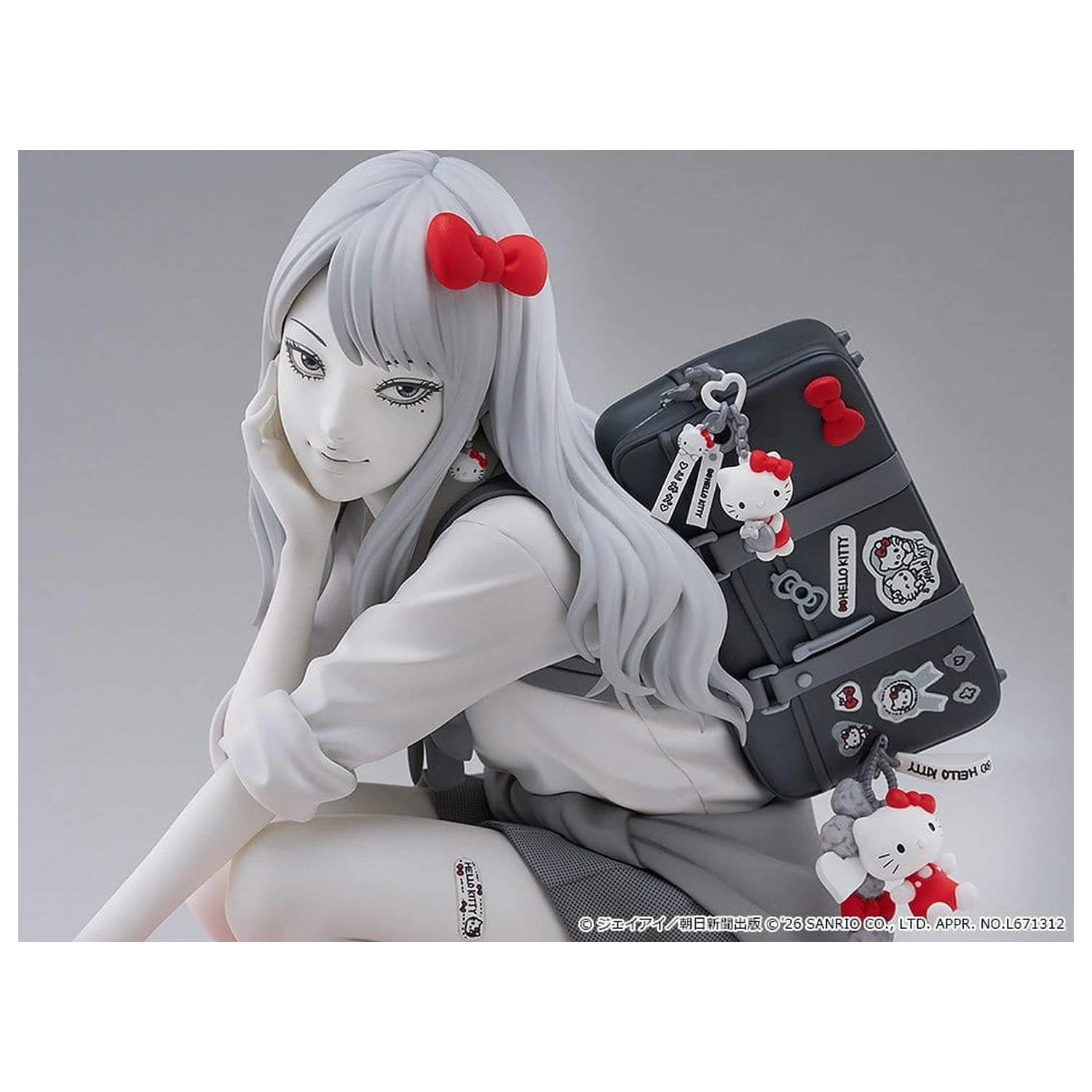 Junji Ito PVC Figur Gyaru Tomie x Hello Kitty 14 cm Produktfoto