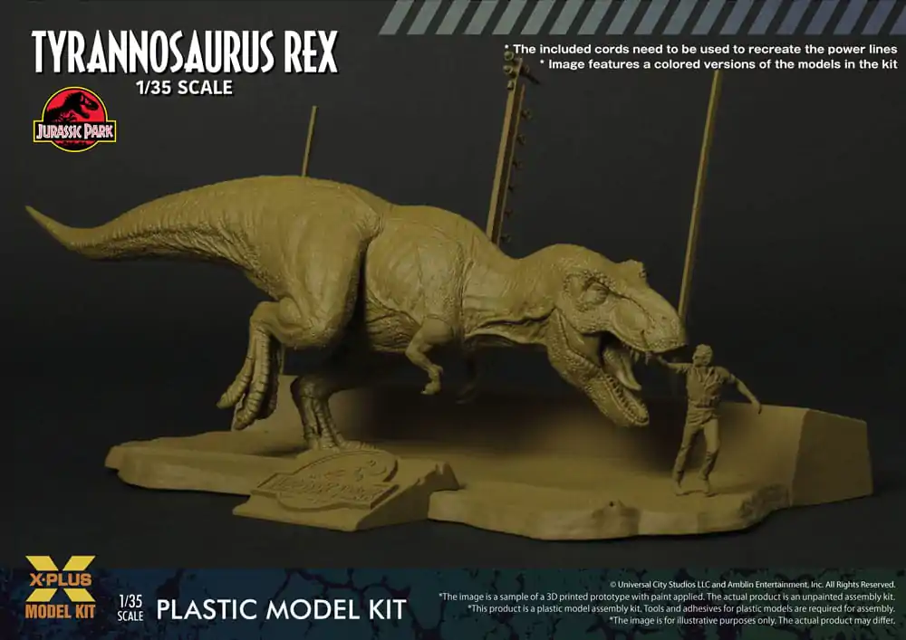 Jurassic Park Plastic Model Kit 1/35 Tyrannosaurus Rex 42 cm Produktfoto