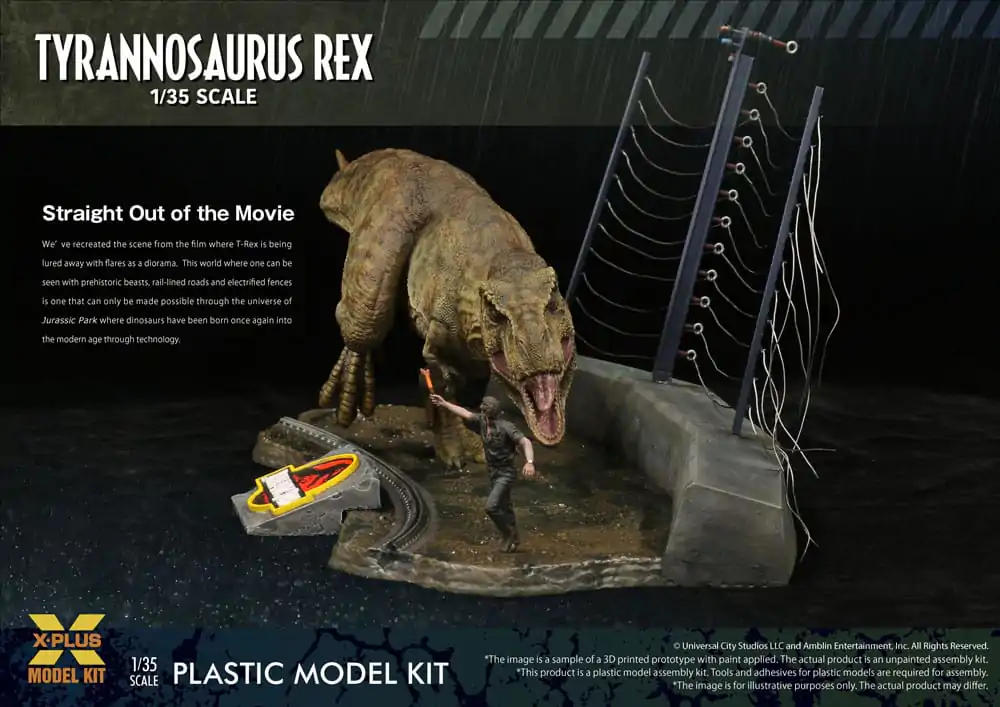Jurassic Park Plastic Model Kit 1/35 Tyrannosaurus Rex 42 cm Produktfoto