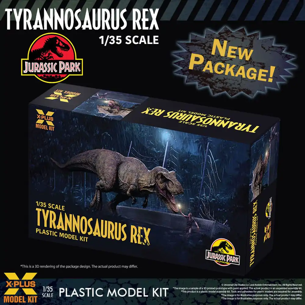 Jurassic Park Plastic Model Kit 1/35 Tyrannosaurus Rex 42 cm termékfotó