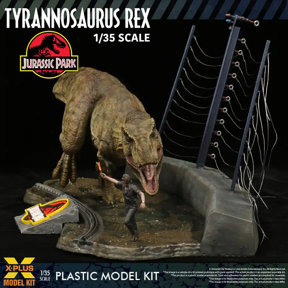 Jurassic Park Plastic Model Kit 1/35 Tyrannosaurus Rex 42 cm termékfotó