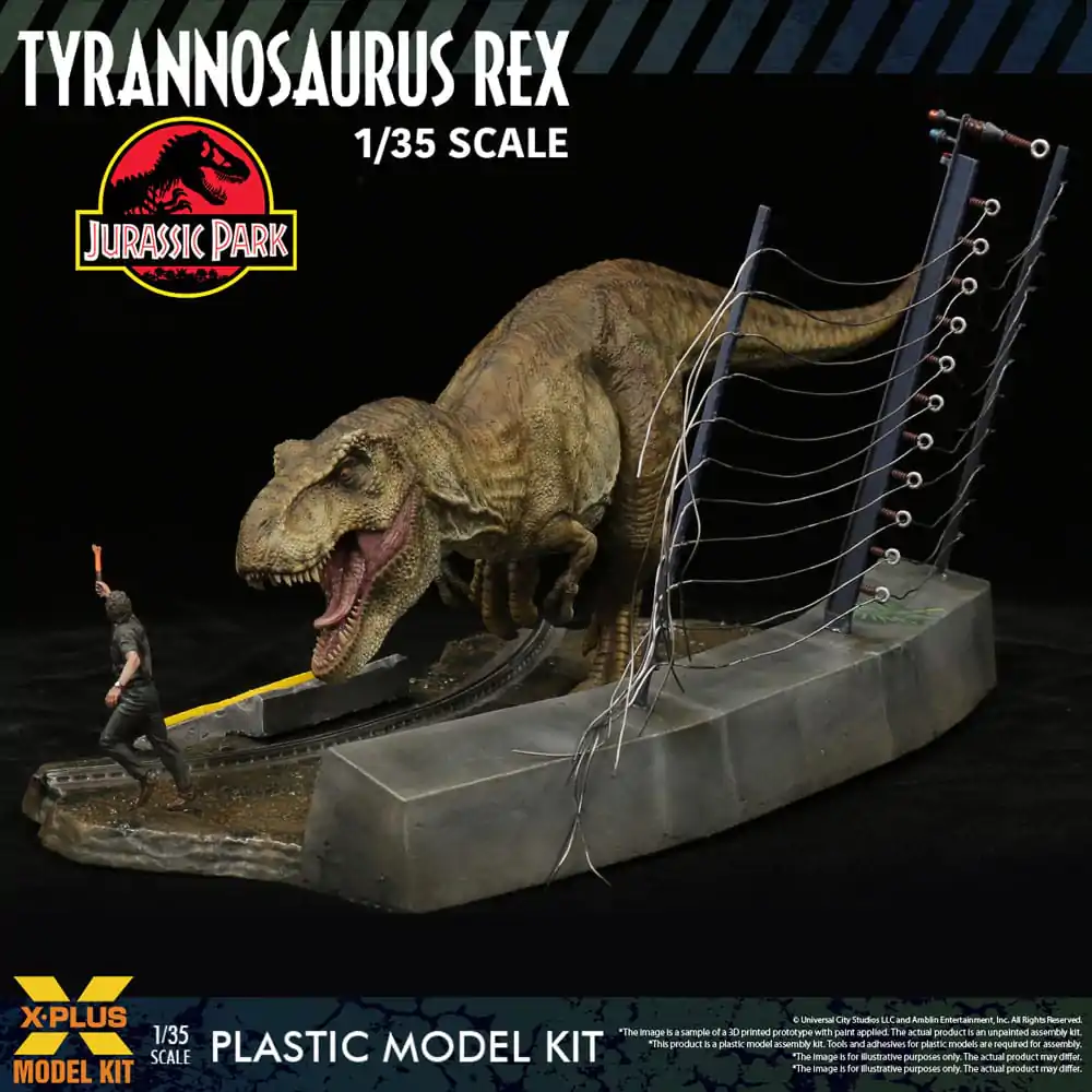 Jurassic Park Plastic Model Kit 1/35 Tyrannosaurus Rex 42 cm termékfotó