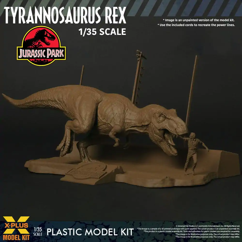 Jurassic Park Plastic Model Kit 1/35 Tyrannosaurus Rex 42 cm termékfotó