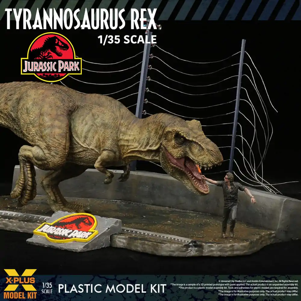 Jurassic Park Plastic Model Kit 1/35 Tyrannosaurus Rex 42 cm termékfotó