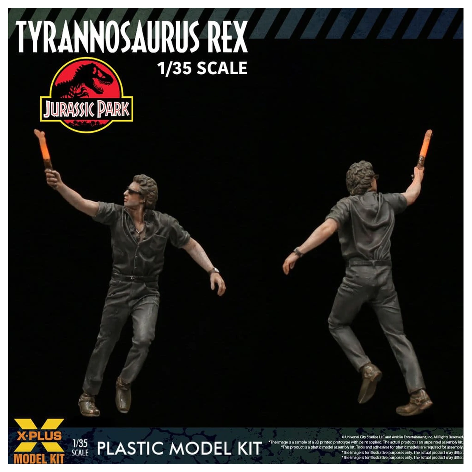 Jurassic Park Kunststoffmodell Bausatz 1/35 Tyrannosaurus Rex 42 cm Produktfoto
