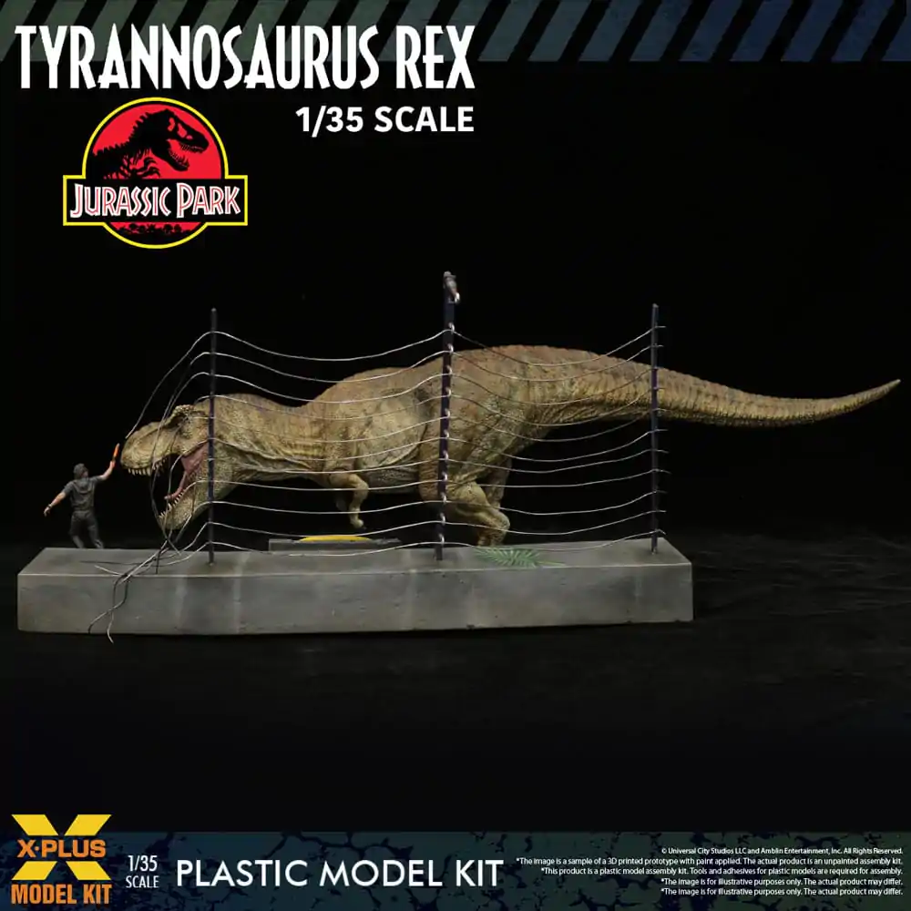 Jurassic Park Plastic Model Kit 1/35 Tyrannosaurus Rex 42 cm termékfotó