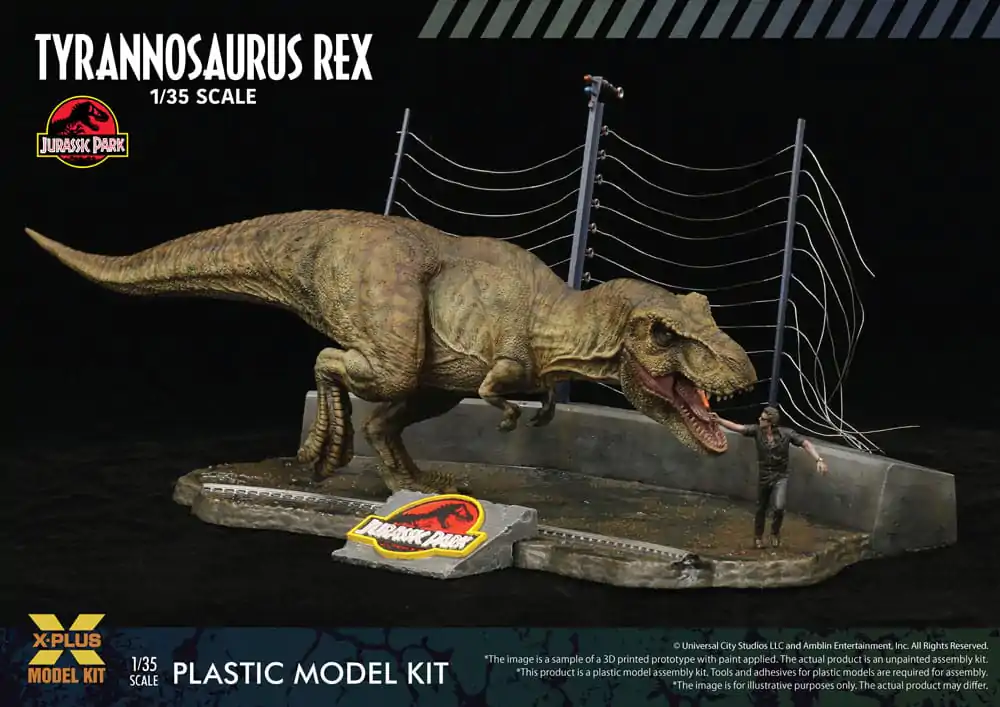 Jurassic Park Plastic Model Kit 1/35 Tyrannosaurus Rex 42 cm Produktfoto
