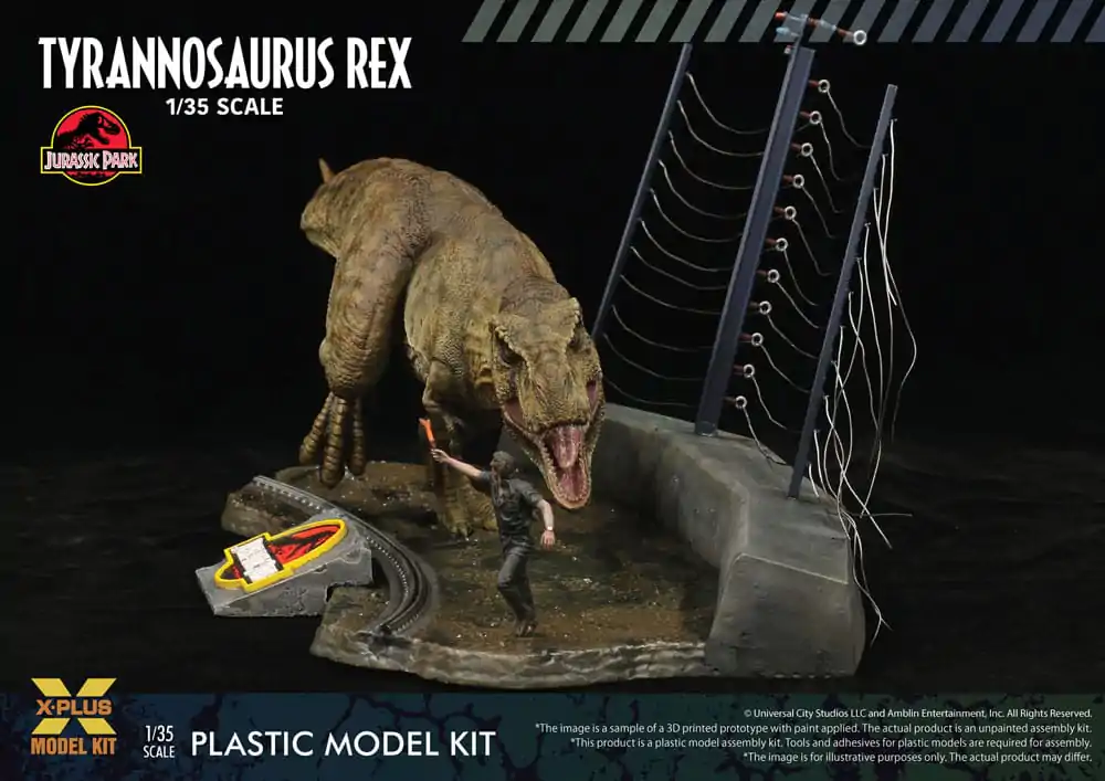 Jurassic Park Plastic Model Kit 1/35 Tyrannosaurus Rex 42 cm Produktfoto