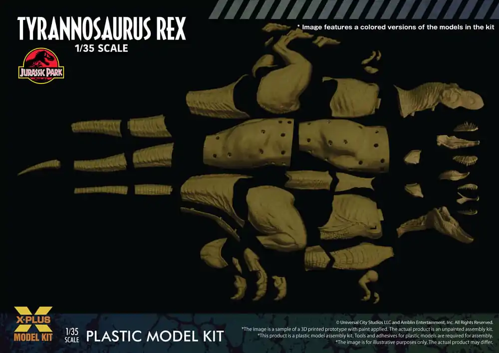Jurassic Park Plastic Model Kit 1/35 Tyrannosaurus Rex 42 cm Produktfoto