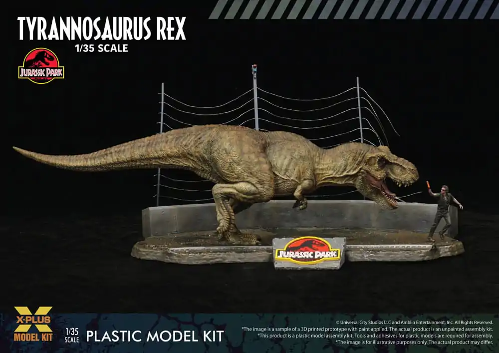 Jurassic Park Plastic Model Kit 1/35 Tyrannosaurus Rex 42 cm Produktfoto