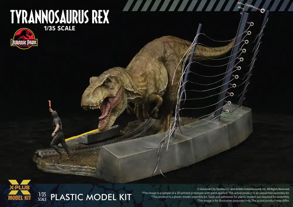 Jurassic Park Plastic Model Kit 1/35 Tyrannosaurus Rex 42 cm Produktfoto