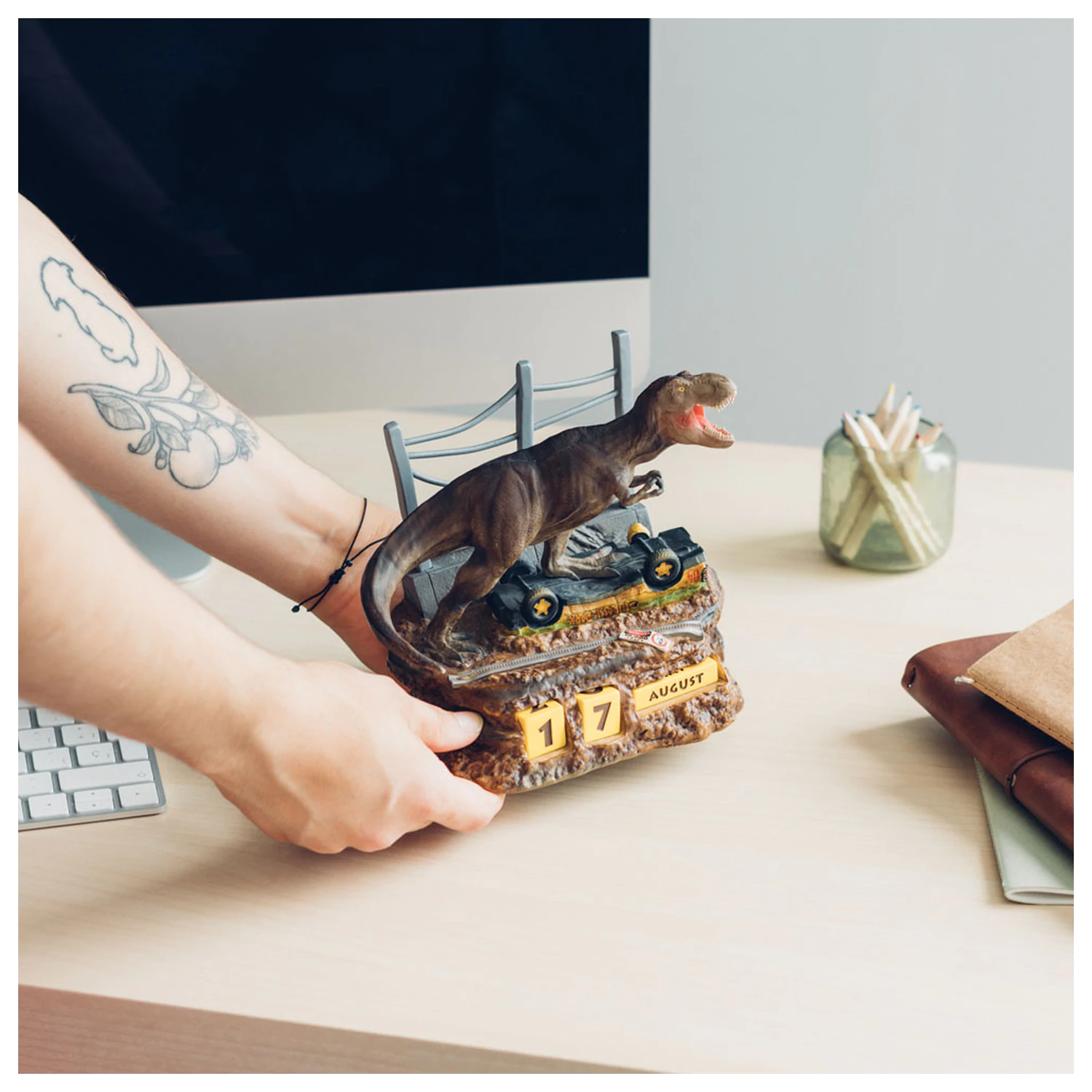 Jurassic Park 3D ewiger Kalender Produktfoto