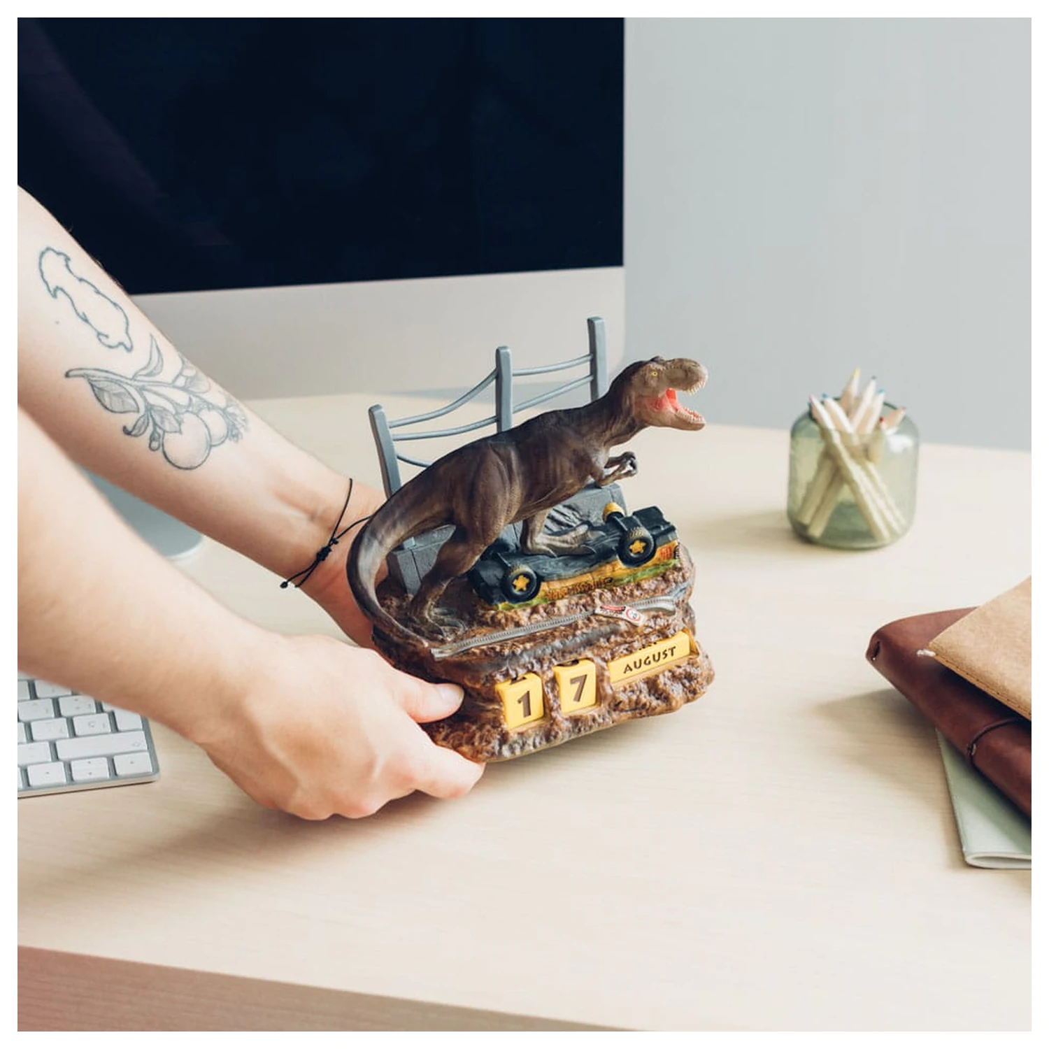 Jurassic Park 3D ewiger Kalender Produktfoto