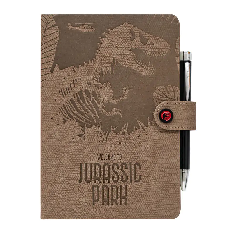 Jurassic Park A5 Notizbuch und Projektorstift Produktfoto