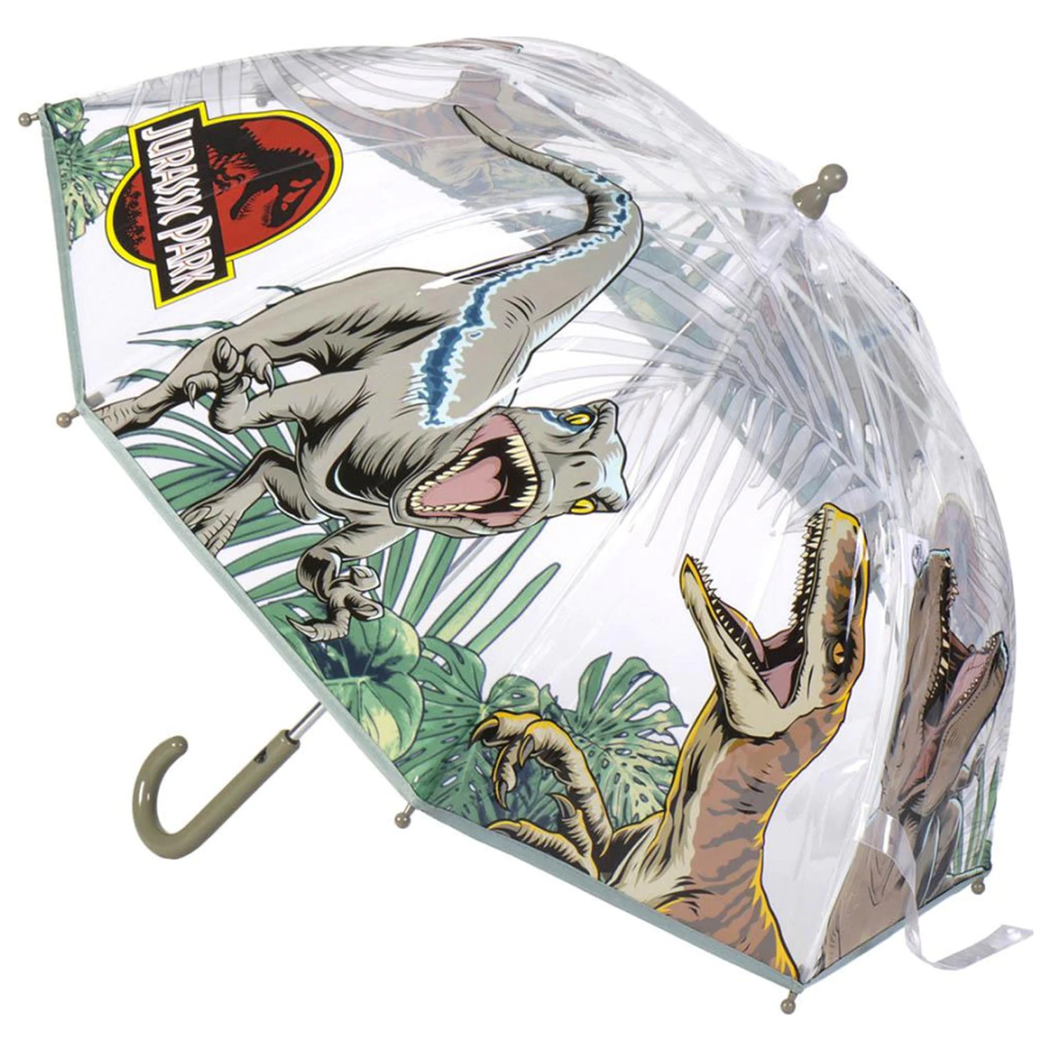 Jurassic Park Attack Kinder Transparenter Regenschirm Ø71 cm Produktfoto