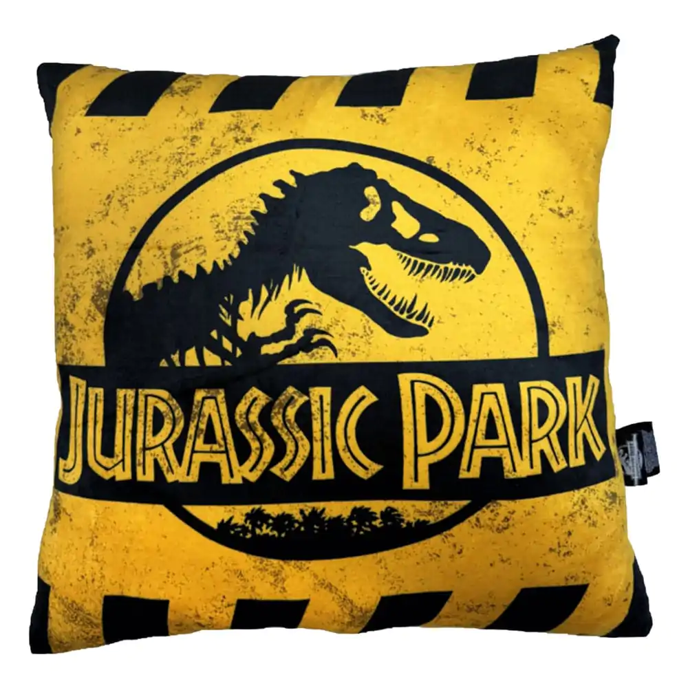 Jurassic Park Kissen Caution Logo 45 cm Produktfoto