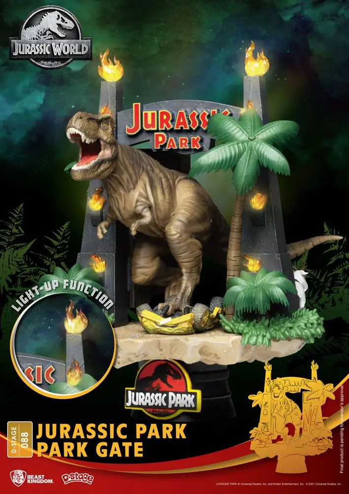 Jurassic Park D-Stage PVC Diorama Park Gate 15 cm termékfotó