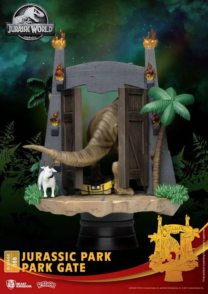 Jurassic Park D-Stage PVC Diorama Park Gate 15 cm termékfotó