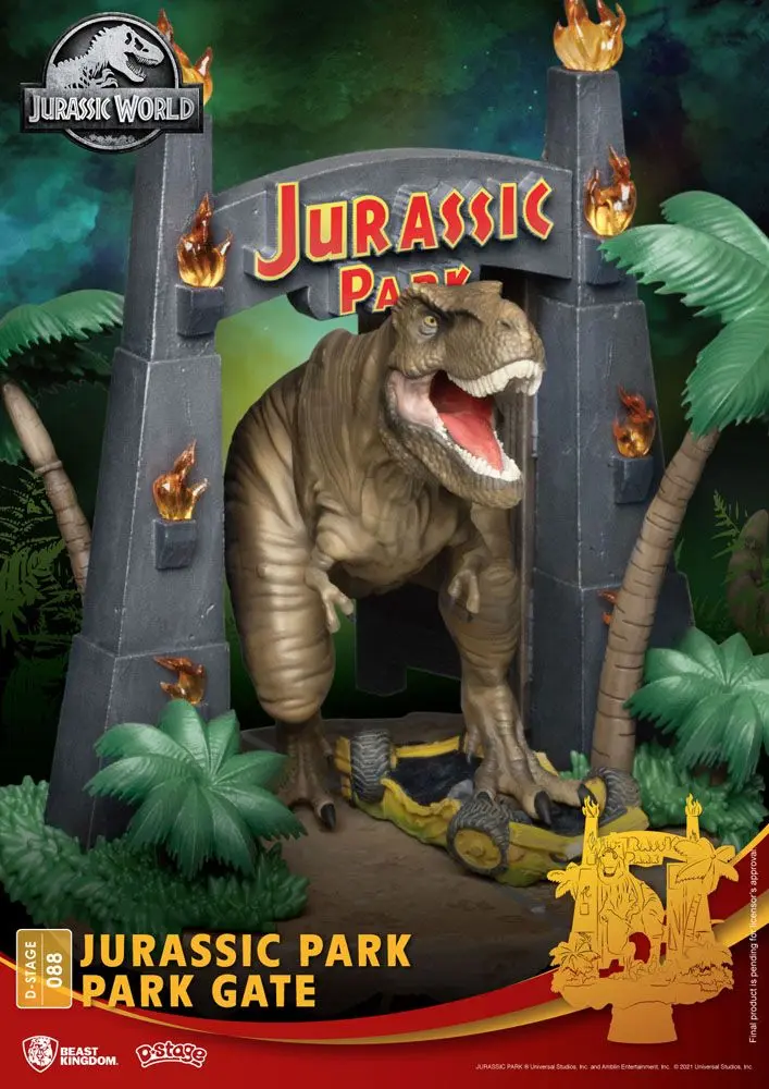 Jurassic Park D-Stage PVC Diorama Park Gate 15 cm termékfotó