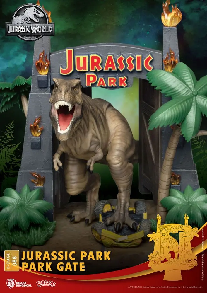 Jurassic Park D-Stage PVC Diorama Park Gate 15 cm termékfotó