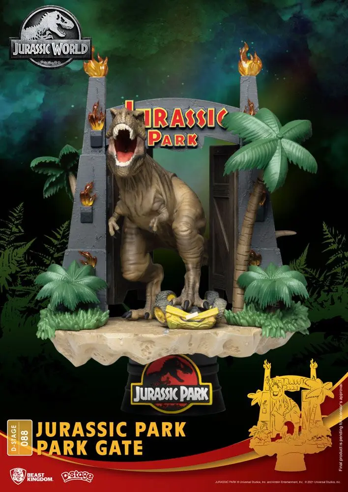 Jurassic Park D-Stage PVC Diorama Park Gate 15 cm termékfotó