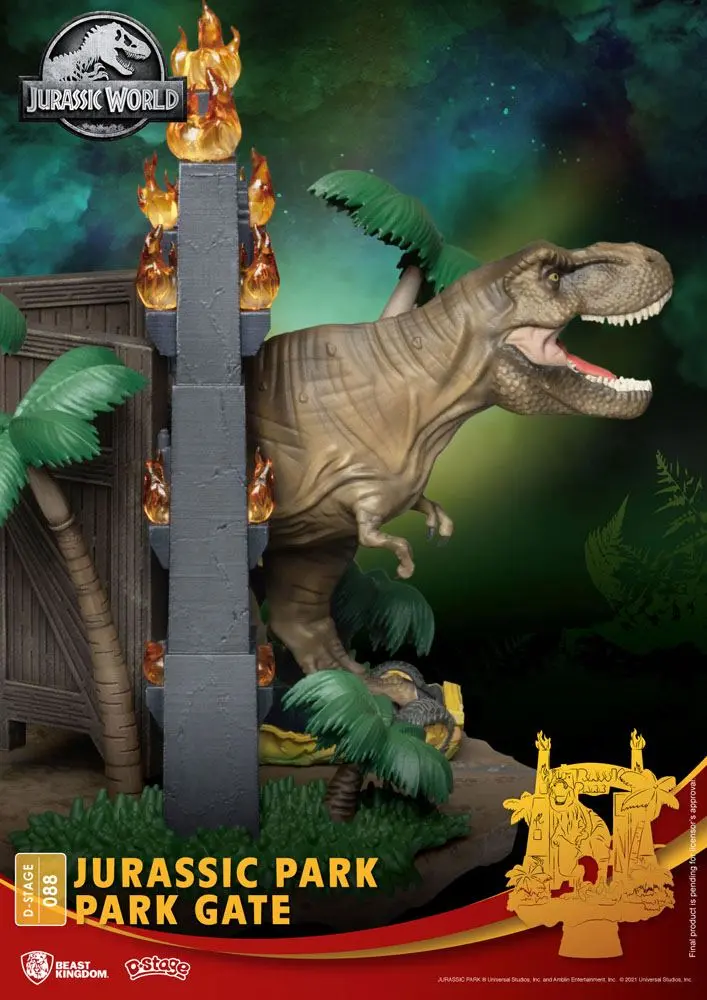 Jurassic Park D-Stage PVC Diorama Park Gate 15 cm termékfotó