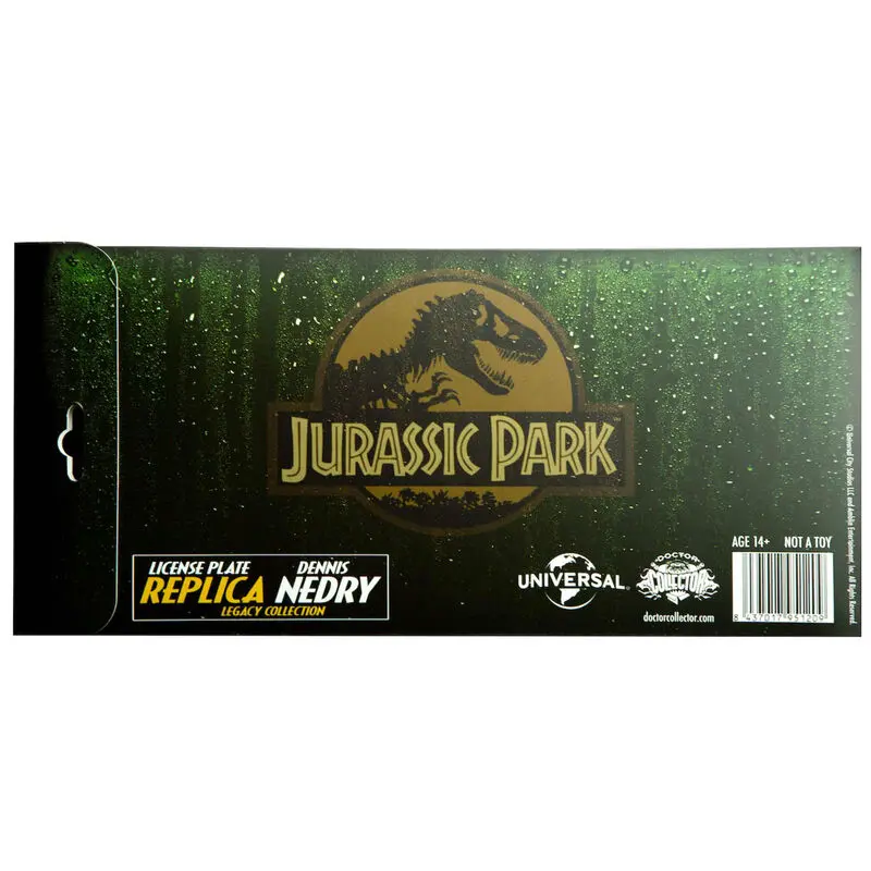 Jurassic Park Replica 1/1 Dennis Nedry Nummernschild Produktfoto