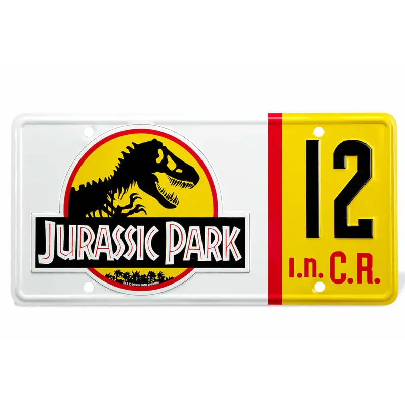 Jurassic Park Replica 1/1 Dennis Nedry Nummernschild Produktfoto