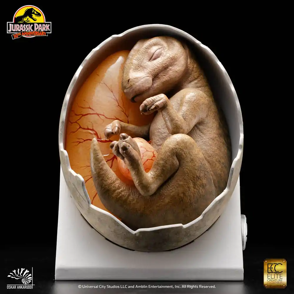 Jurassic Park ECC Elite Creature Line Statue Hadrosaur Egg Hatching 13 cm Produktfoto
