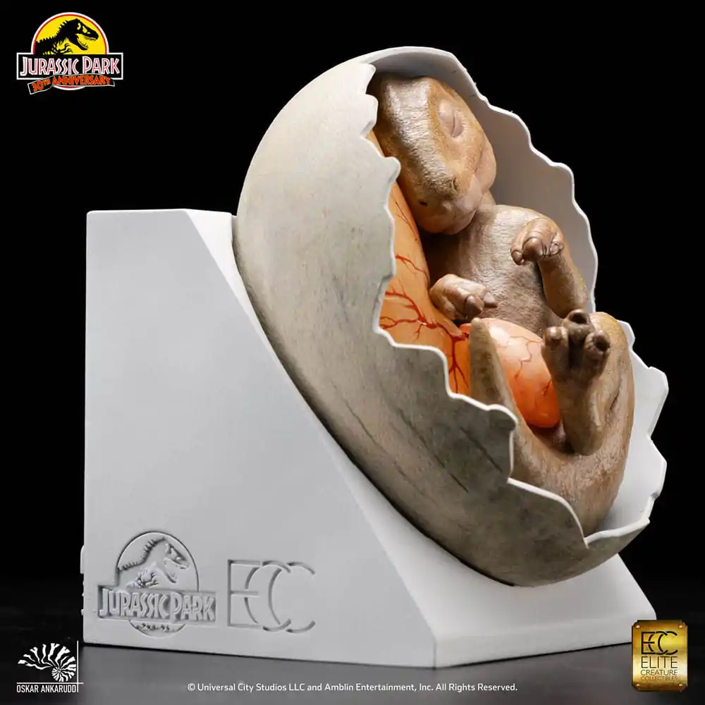 Jurassic Park ECC Elite Creature Line Statue Hadrosaur Egg Hatching 13 cm Produktfoto
