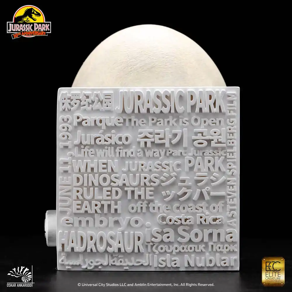 Jurassic Park ECC Elite Creature Line Statue Hadrosaur Egg Hatching 13 cm Produktfoto