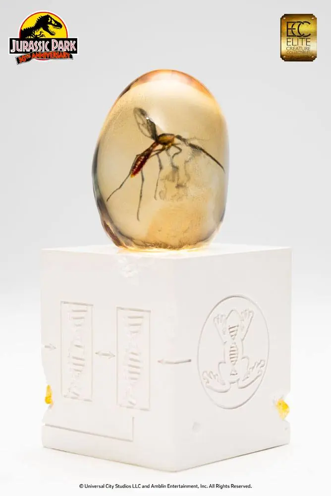 Jurassic Park Statue Elephant Mosquito in Amber 10 cm Produktfoto