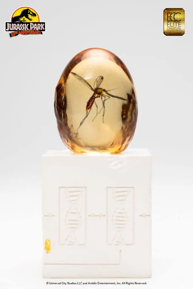 Jurassic Park Statue Elephant Mosquito in Amber 10 cm Produktfoto