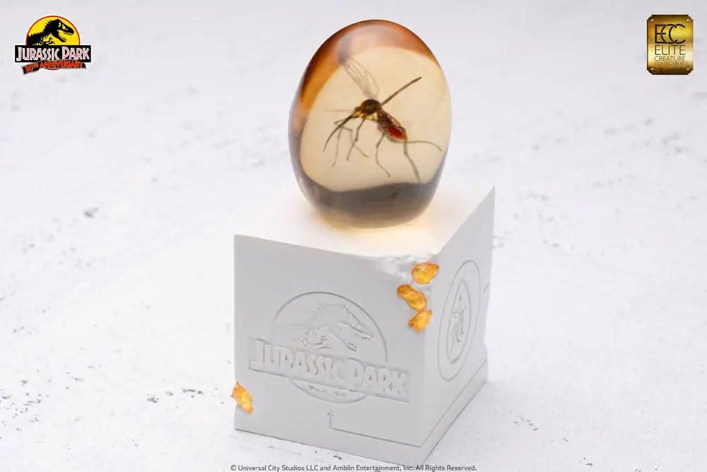 Jurassic Park Statue Elephant Mosquito in Amber 10 cm Produktfoto