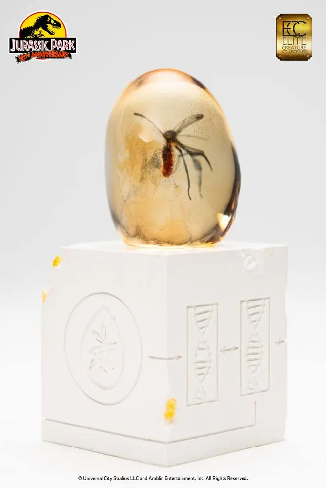 Jurassic Park Statue Elephant Mosquito in Amber 10 cm Produktfoto