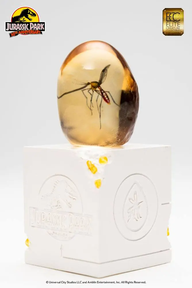 Jurassic Park Statue Elephant Mosquito in Amber 10 cm Produktfoto