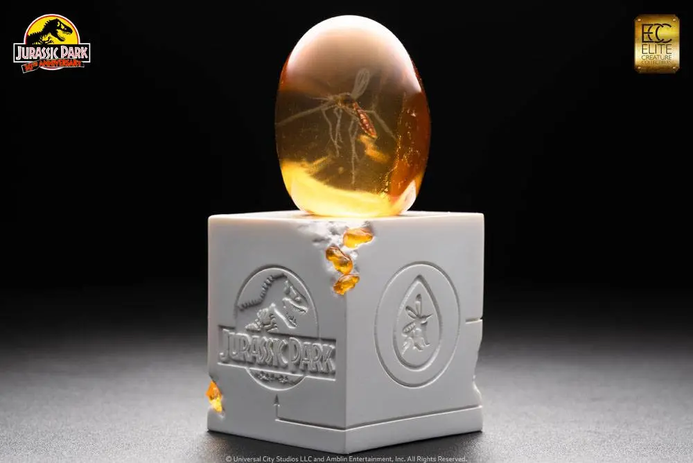 Jurassic Park Statue Elephant Mosquito in Amber 10 cm Produktfoto